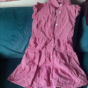 Monteau Red Gingham  Dress